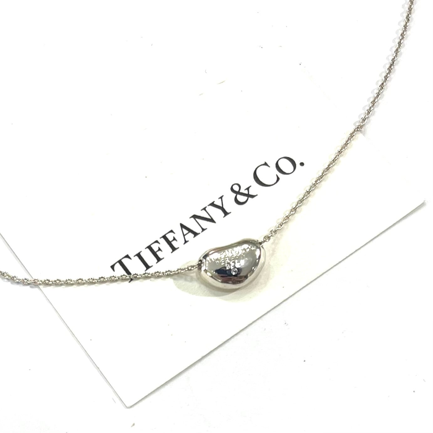 TIFFANY&CO.】2769 幸福ミニビーン ネックレス／Elsa Peretti／自然美