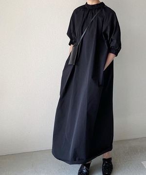 ゆったり七分袖ワンピース【w-30153】
