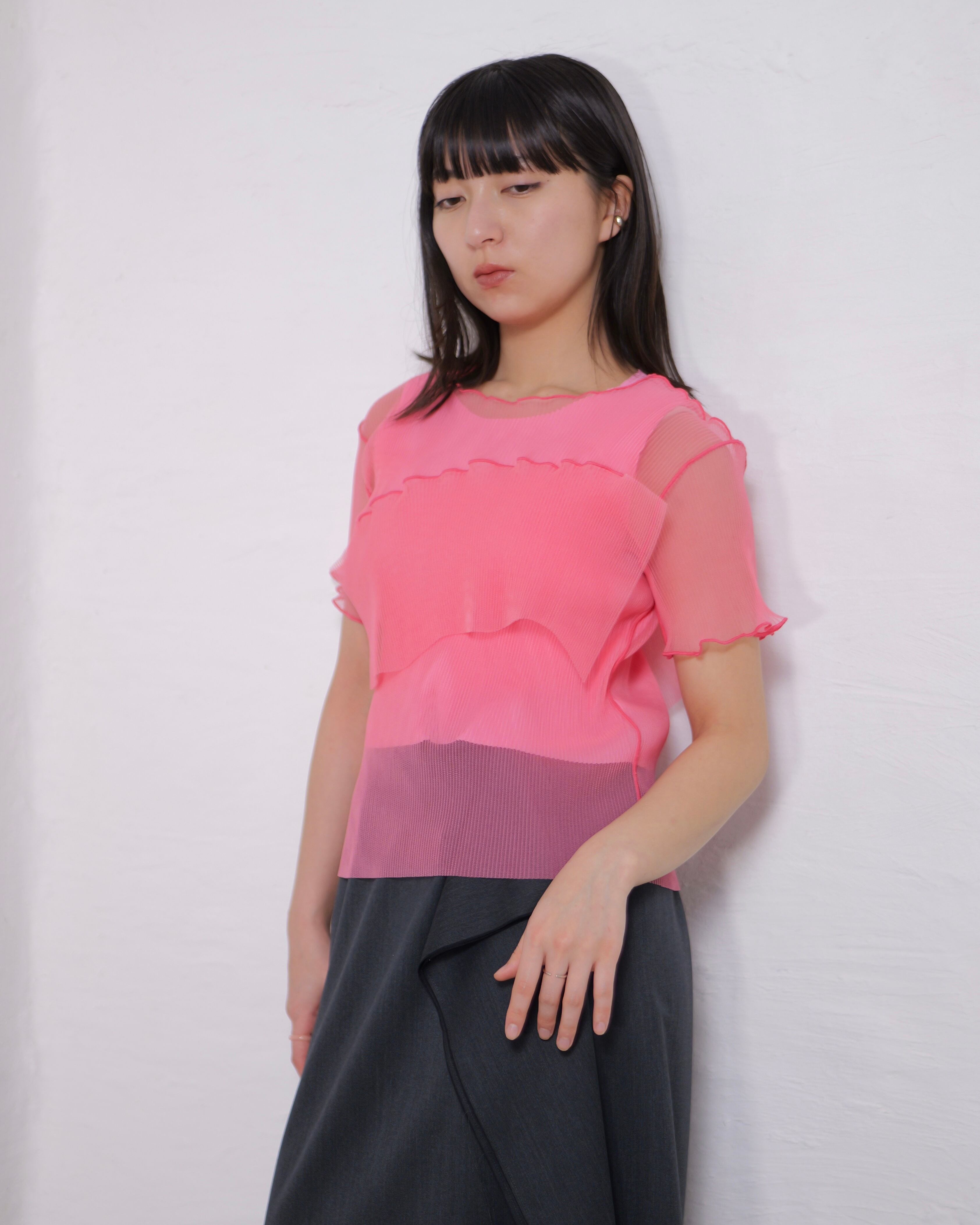 GHOST TODO TOP *SHORT SLEEVE +INNER コトハ kotoha yokozawa - GHOST TODO TOP *SHORT SLEEVE +INNER ：Guava