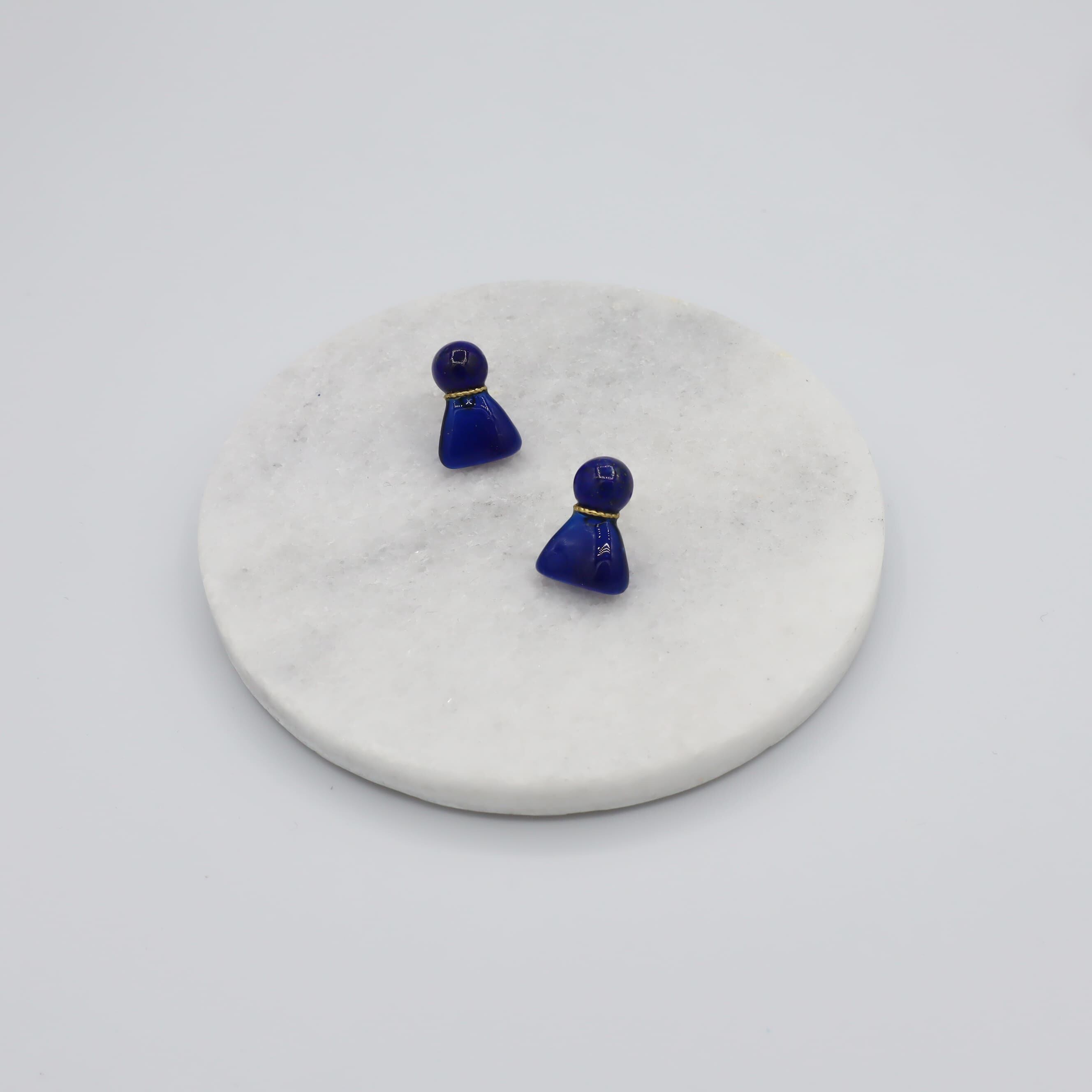 teruteruピアス（lapis lazuli）