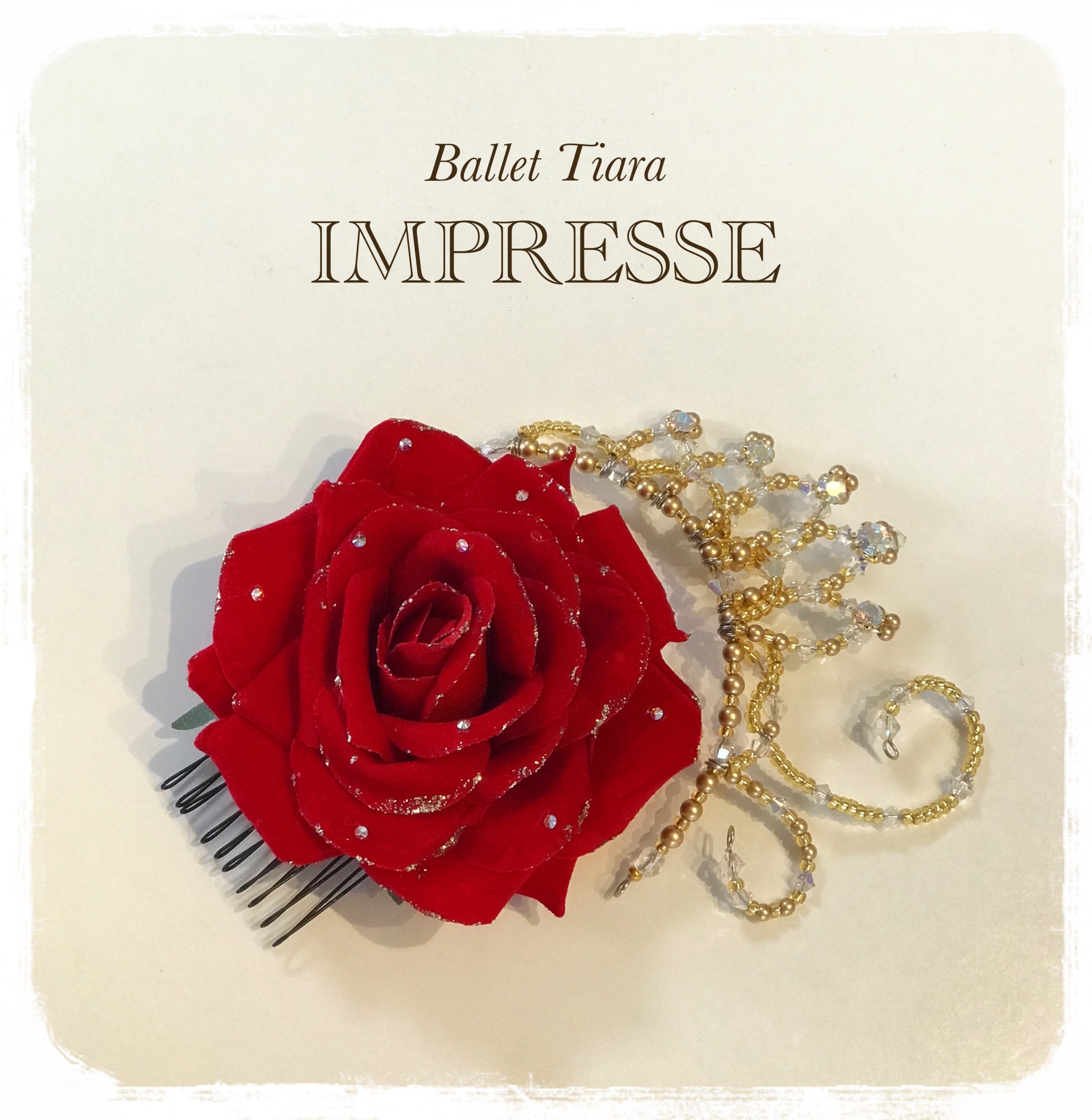 バラ飾り＆サイドパーツ【2】 | IMPRESSE Ballet Tiara