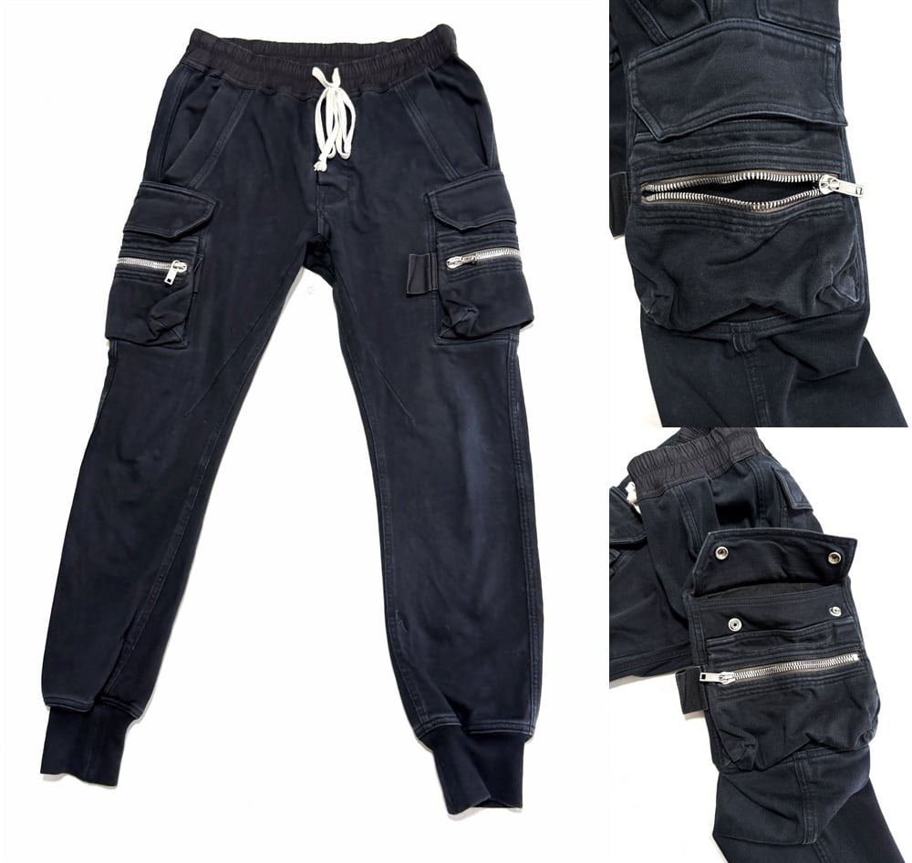 Rick Owens リックオウエンス MASTODON マストドン カーゴパンツ 22SS ブラック 48 ジップ 黒 メンズ