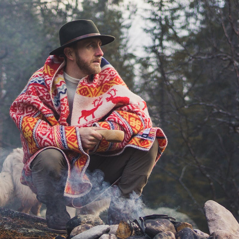 【新品タグ付】KLIPPAN　チェック　ウール100%　ブランケット KLIPPAN Klippan クリッパン ゴットランドウール スローケット