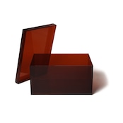 MULTI USE COLORED ACRYL BOX -BROWN | カラーアクリルボックス