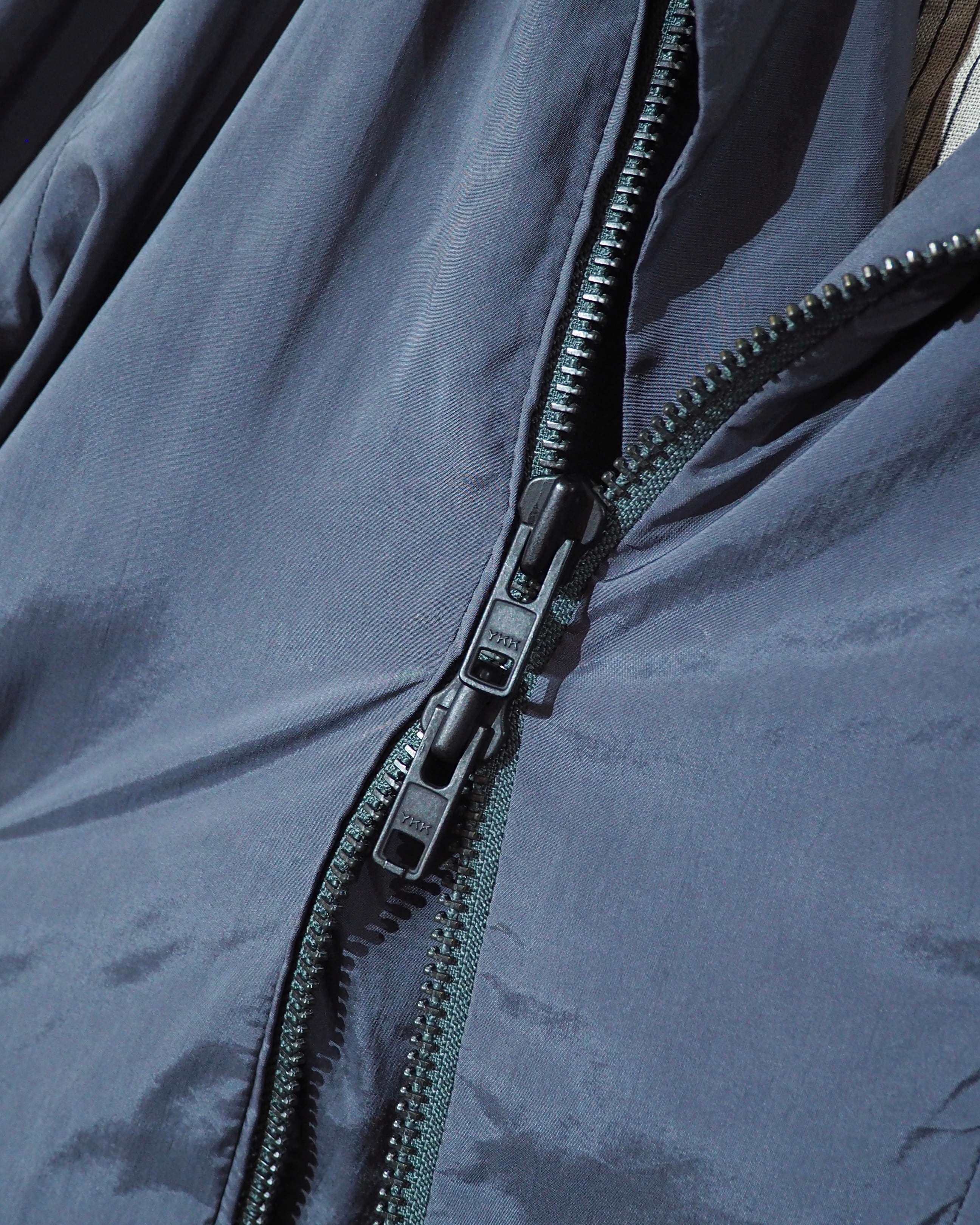 " DIESEL Black Gold " Grayish Purple Color Doubled zip jacket