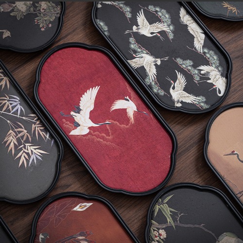 ティートレイ 小型 一人用 ホーム用 キッチン リビング 書斎 玄関 カフェ トレンド レトロ 和モダン モダン 小物おき 鍵おき アクセサリー 小物 カギ ギフト プレゼント 母の日