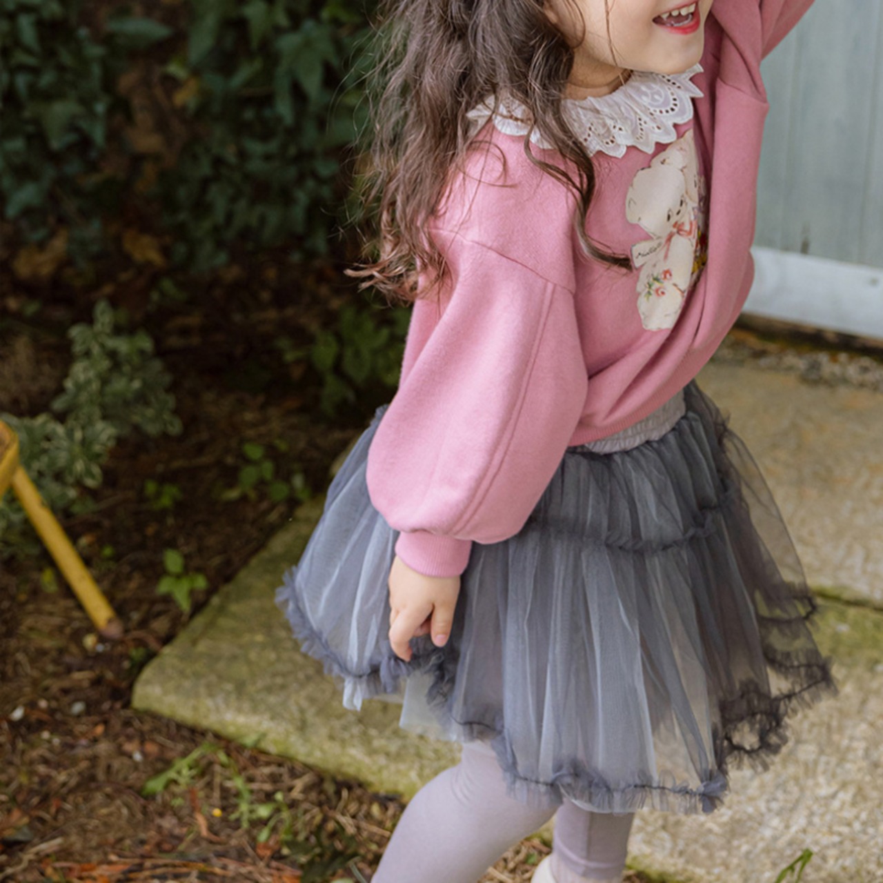 春ハイウエストメッシュスカート3色