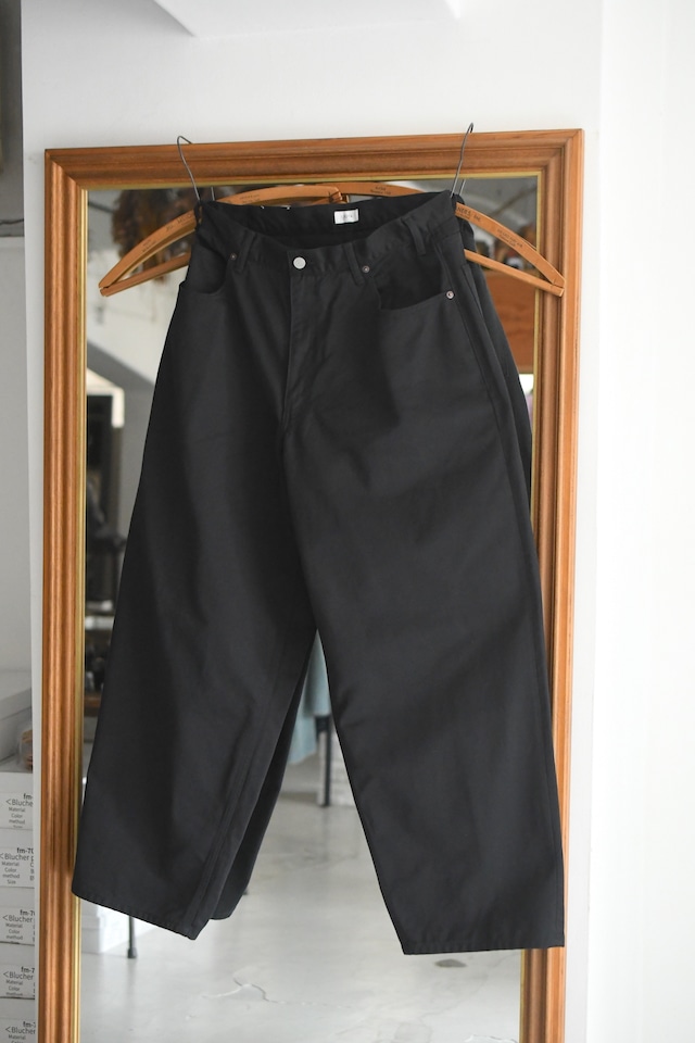CIOTA / Cotton Twill Football Oval 5 Pocket Pants (Black)