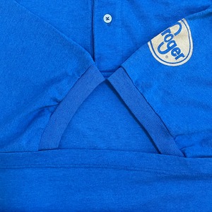 【FRUIT OF THE LOOM】90s ポロシャツ ナックスビル動物園 袖ロゴ ワンポイント XL ビッグサイズ ブルー US古着