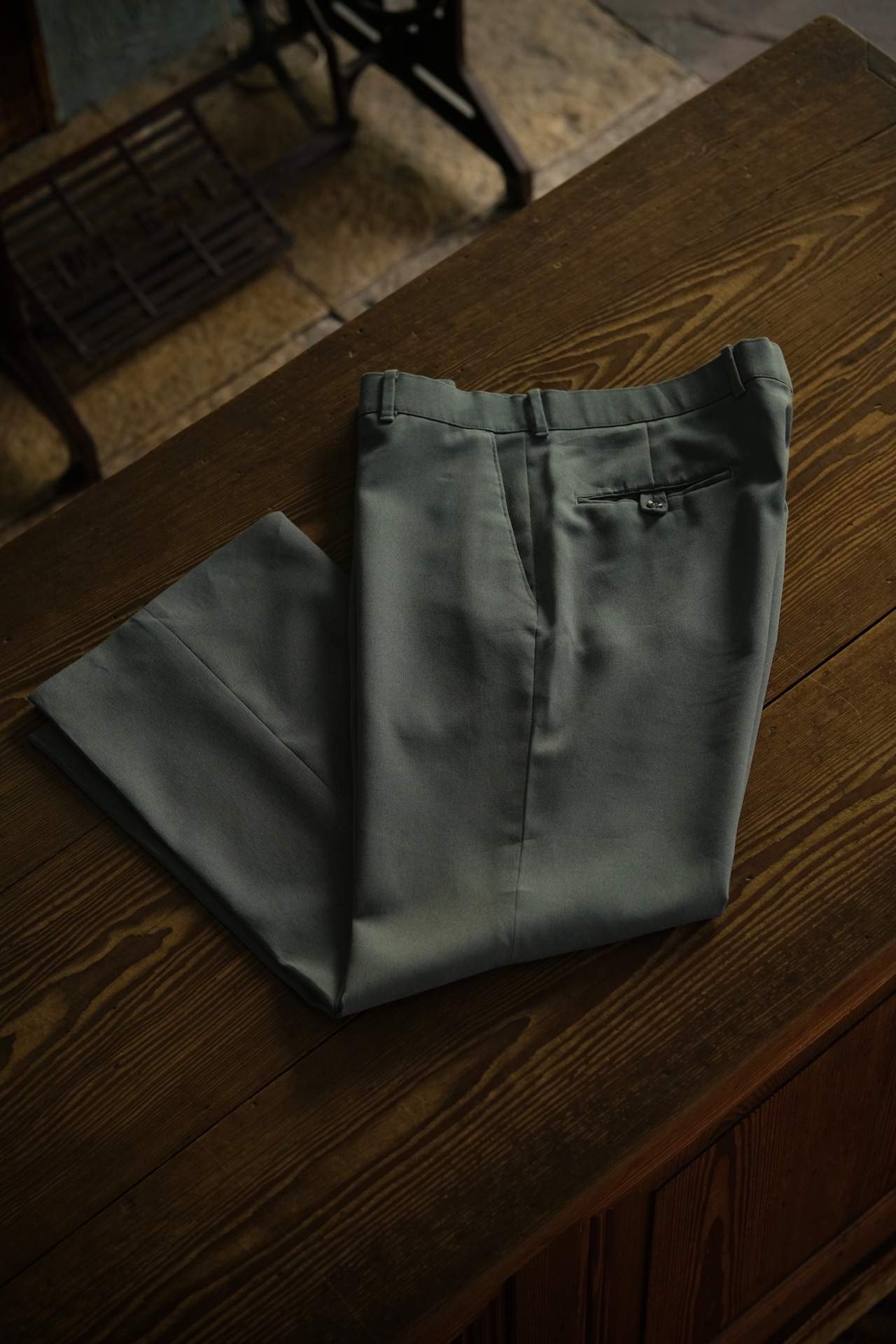 Utah/80-90's "LEVI'S" ACTION SLACKS/gray