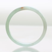 【内径 約51.5mm】 White Point Red 翡翠バングル A貨翡翠 jd_bg1433
