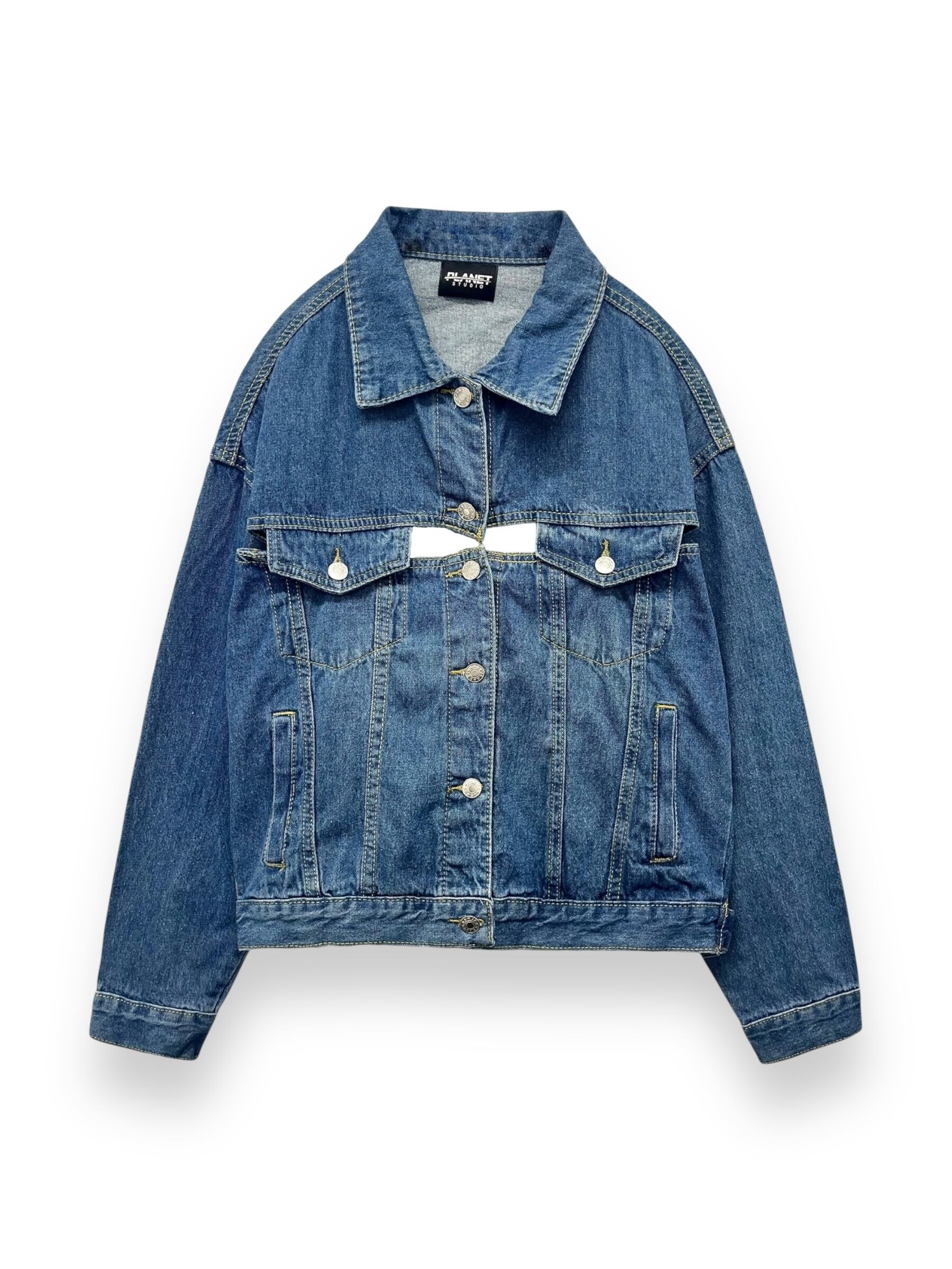 【PLANET STUDIO】cut off design denim jacket