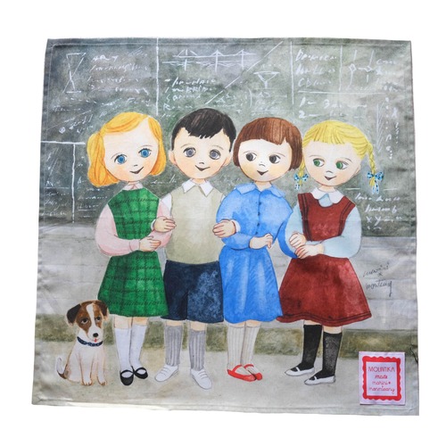 tapestry handkerchief "classmates"