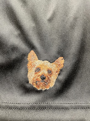 Dog embroidery comfortable shorts［Yorkshire terrier］