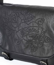 【X-girl】FAUX LEATHER MESSENGER BAG