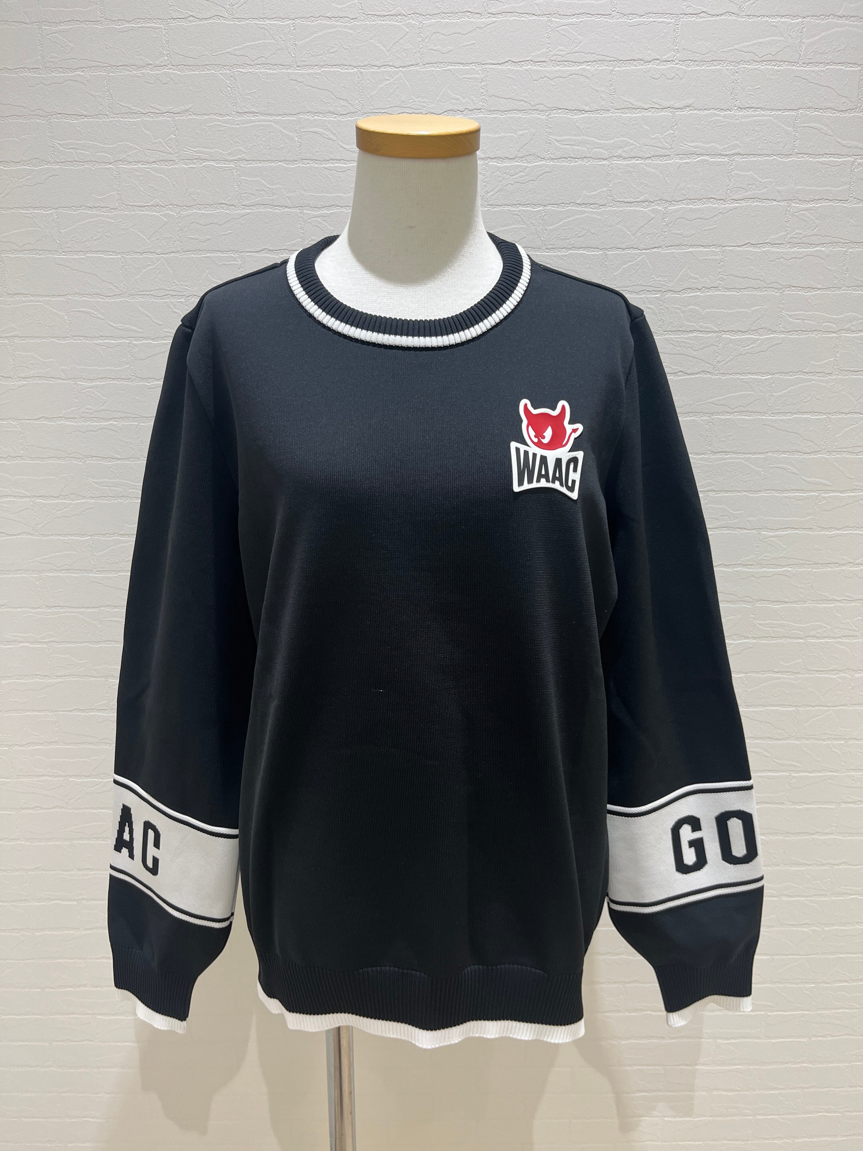 WAAC ワック ゴルフ ストレッチ 長袖 ポロシャツ S ブラック レディース waac ワック 長袖 レディース ブラック | MOAGOLF モアゴルフ