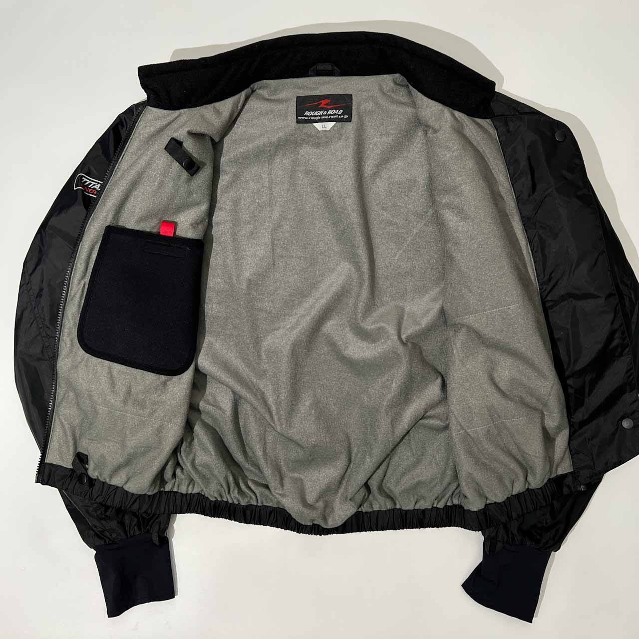 ROUGH & ROAD ラフアンドロード オールシーズン ライディング ライナー ナイロン ジャケット LL /バイク/バイカー/ブラック
