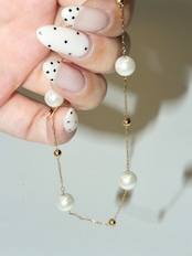 Fine Chain Pearl Anklet