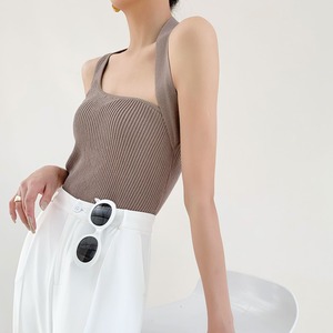 変形デザインニットキャミソール　21651