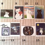《ポストカード》片岡まみこ　ポストカード 8～15