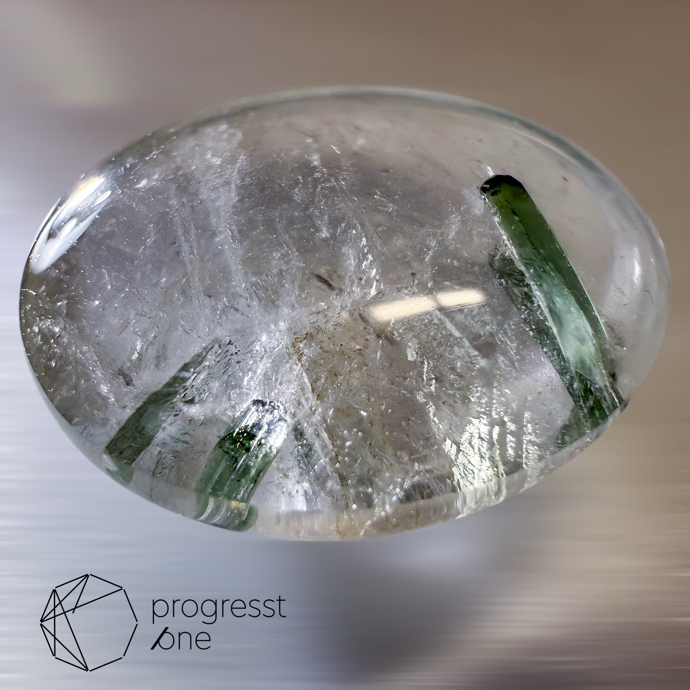 グリーントルマリンインクォーツ13.11ct | progresstone