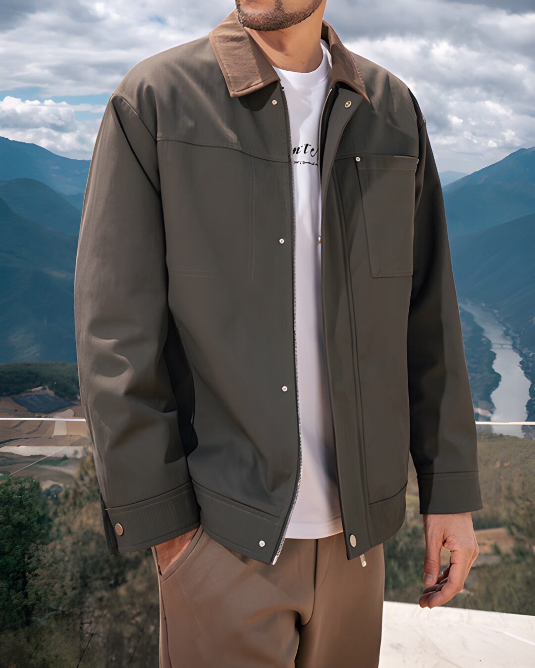 英国風 ワークジャケット 5色 E0134