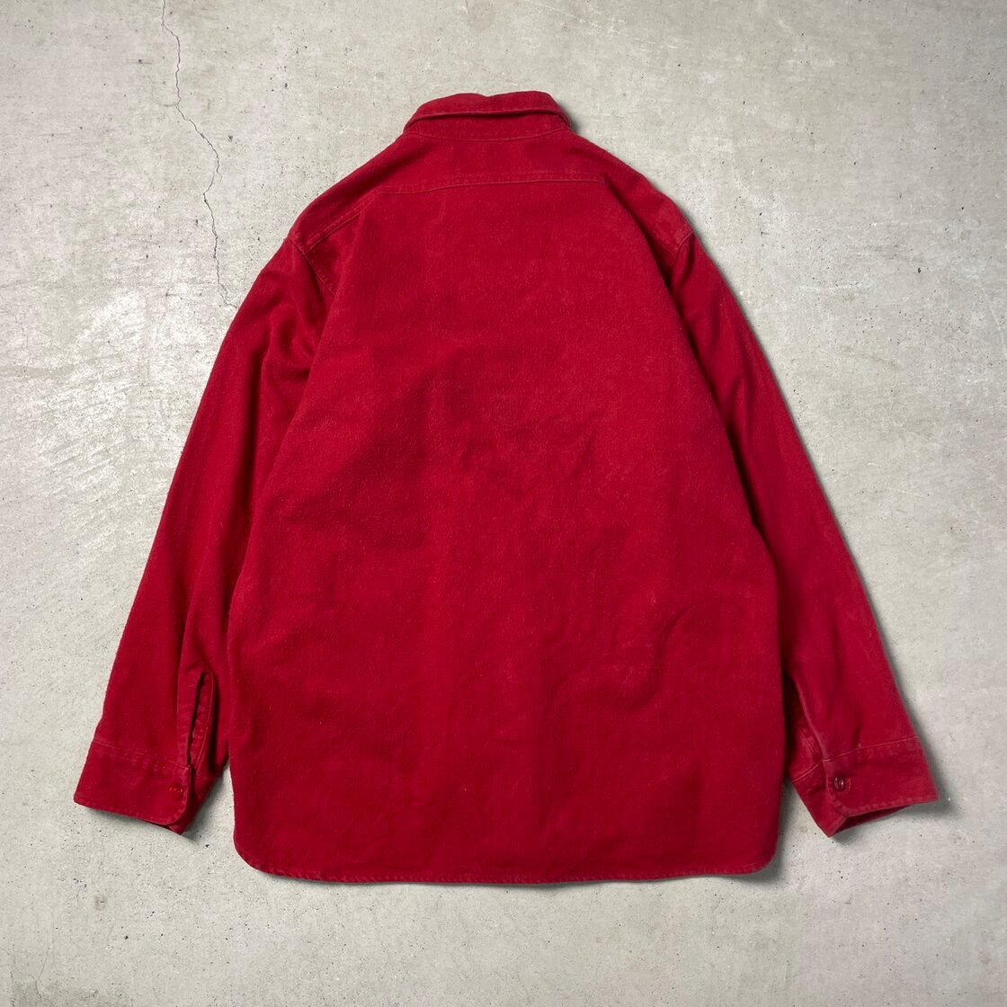 80年代 USA製 WOOLRICH ウールリッチ シャモアクロスシャツ メンズL 