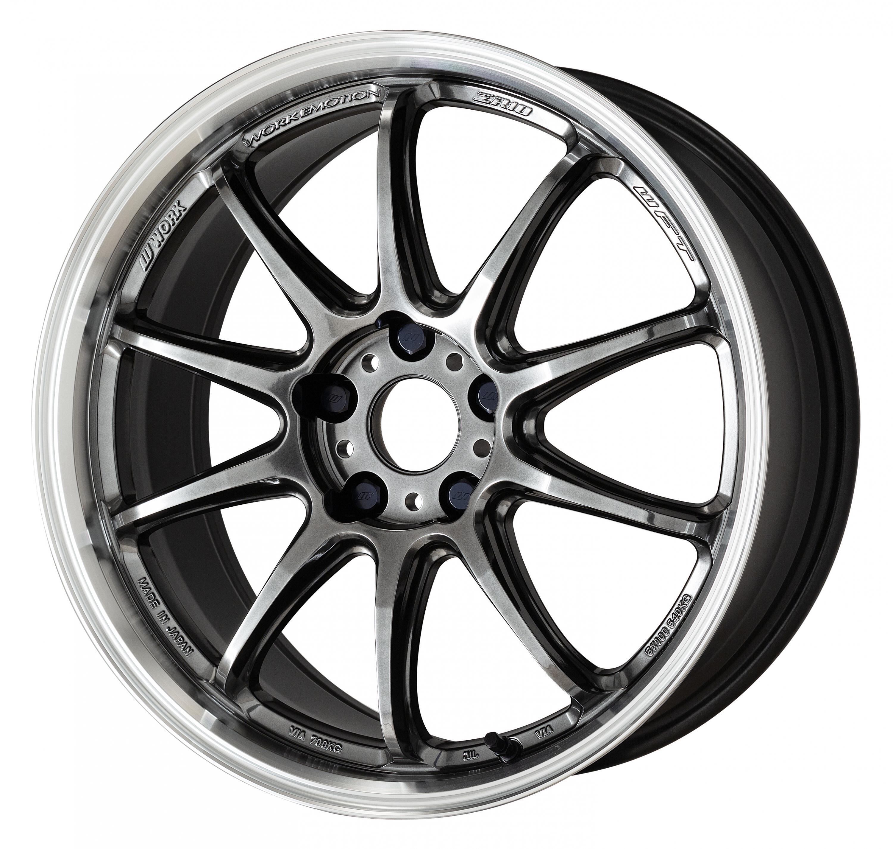 4本セット WORK EMOTION ZR10 18インチ 18x9.5+38 5-114.3 グリミット 