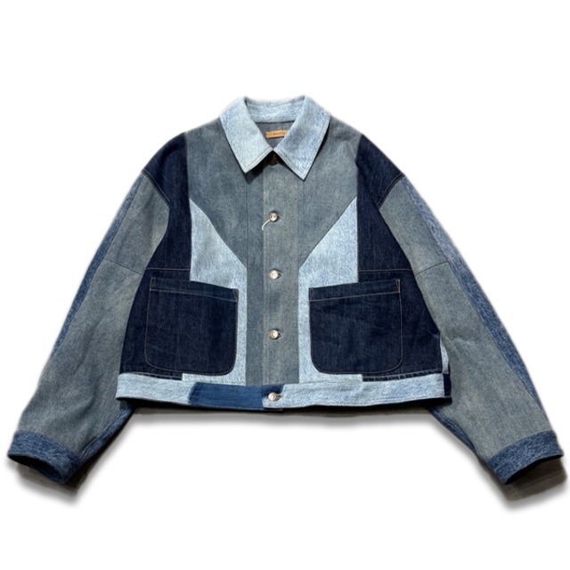 【RI-3】Geometric Denim × Short Blouson