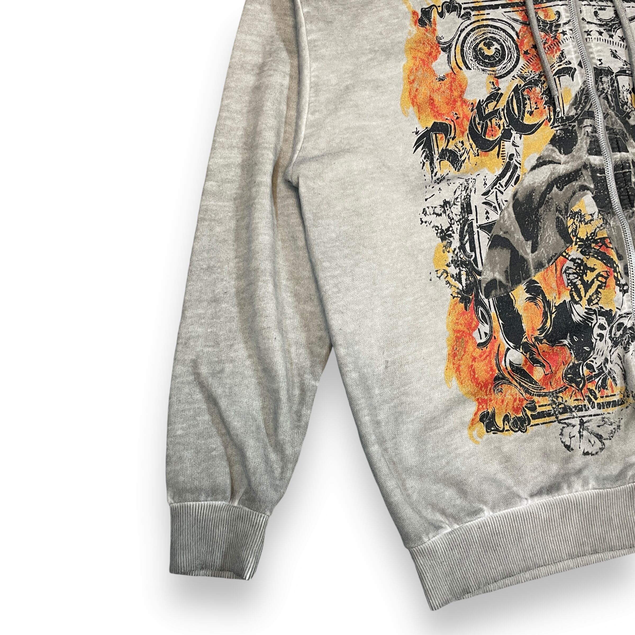 vintage RECLAIMED design zip up hoodie | faithtokyo