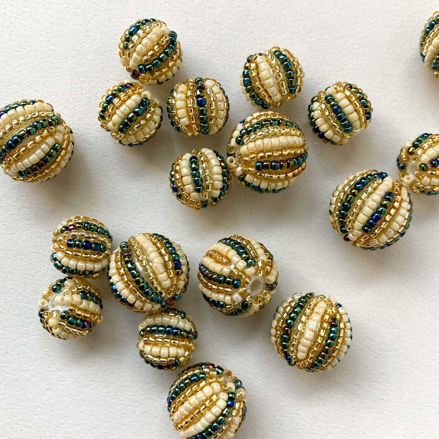 再入荷〉Duaオリジナル ビーズボール ストライプS（14mm） | Dua