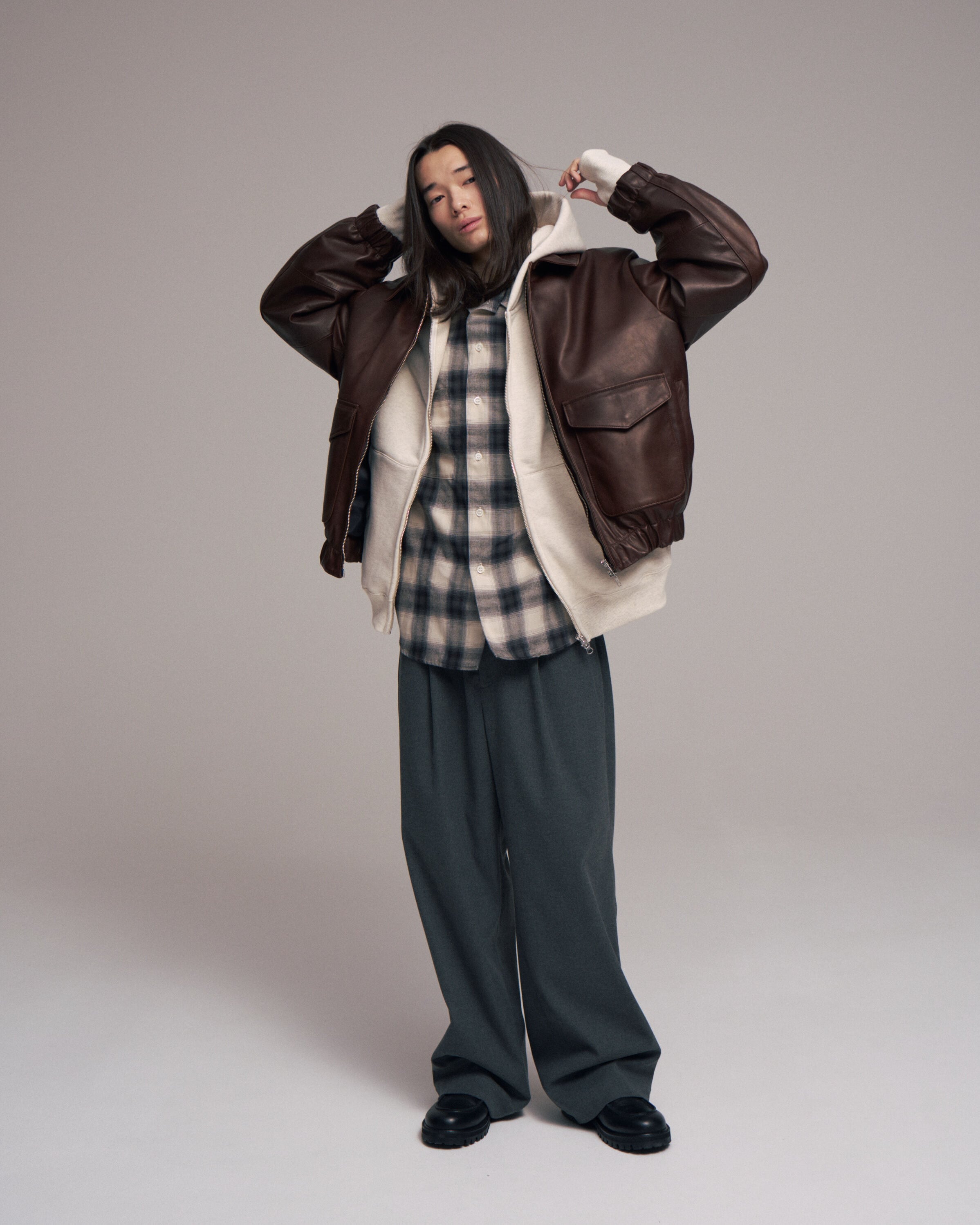 ジャケット・アウター superNova Leather flight jacketHorsehide superNova. Leather flight jacket - Horsehide/Brown | novastore