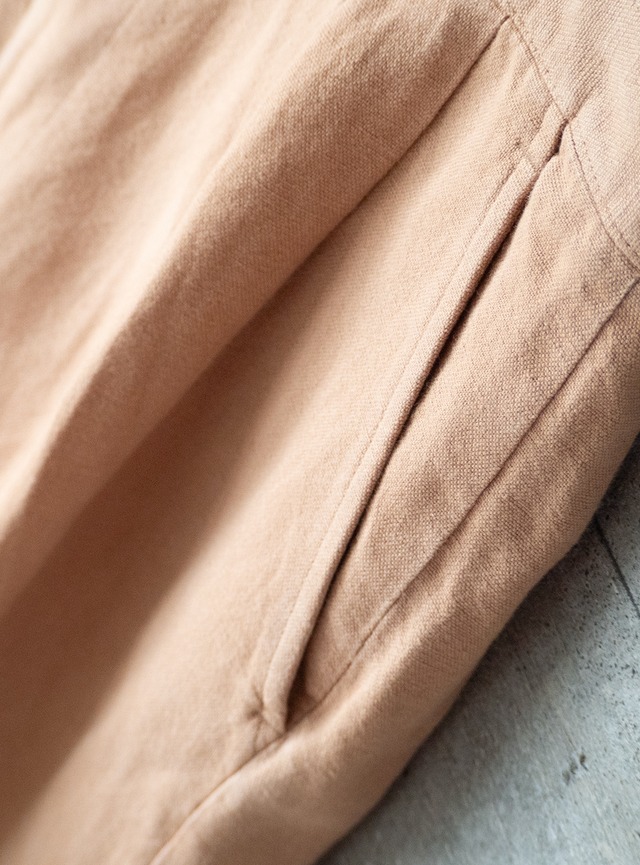 "PARK MILLER" 1990s Linen cotton 2tuck trousers