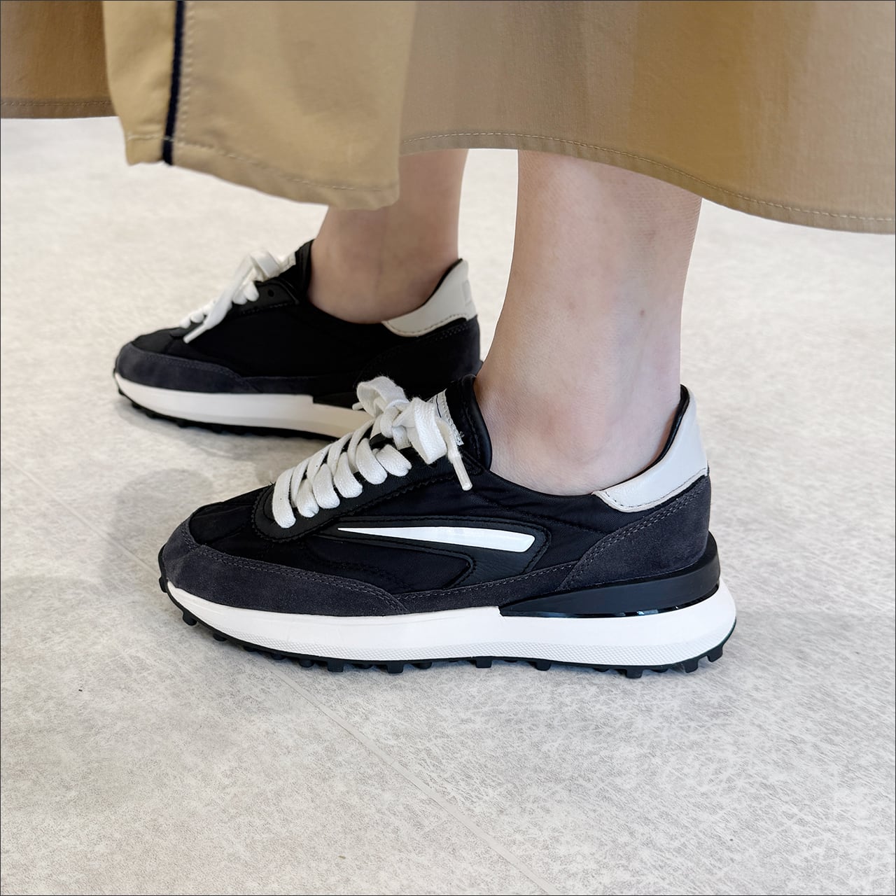 D.A.T.E.(デイト) ATHLETA NYLON スニーカー BLACK | ARISS