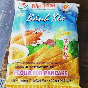 バインセオの粉 (ベトナムお好み焼き粉) banh xeo prepared mix flour แป้งทอด เวียดนาม 400g