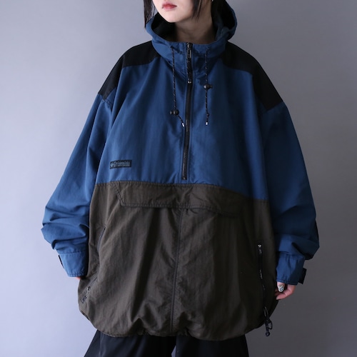 "Columbia" good coloring over silhouette anorak parka