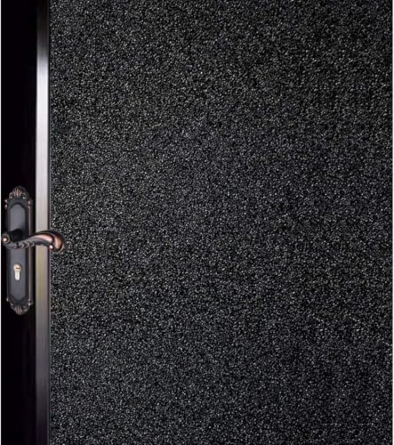 DUOFIRE 遮光シート 超遮光 目隠しシート 窓 真っ黒 窓ガラス目隠しフィルム すりガラス調 遮光フィルム スモークフィルム 完全目隠し 窓用フィルム 紫外線（UV）カット 日差し・西日対策 日よけ 防犯 プライバシー保護 ガラスフィルム 無接着剤 静電気吸着 水で貼る・貼り直し可能 純黒 (30×200cm）