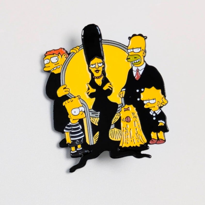 送料無料！ ★ピンズ PINS★ピンバッジ 【 The Simpsons（ザ シンプソンズ）】 The Addams Family / アダムスファミリー 〚アメリカン雑貨 アメトイ〛