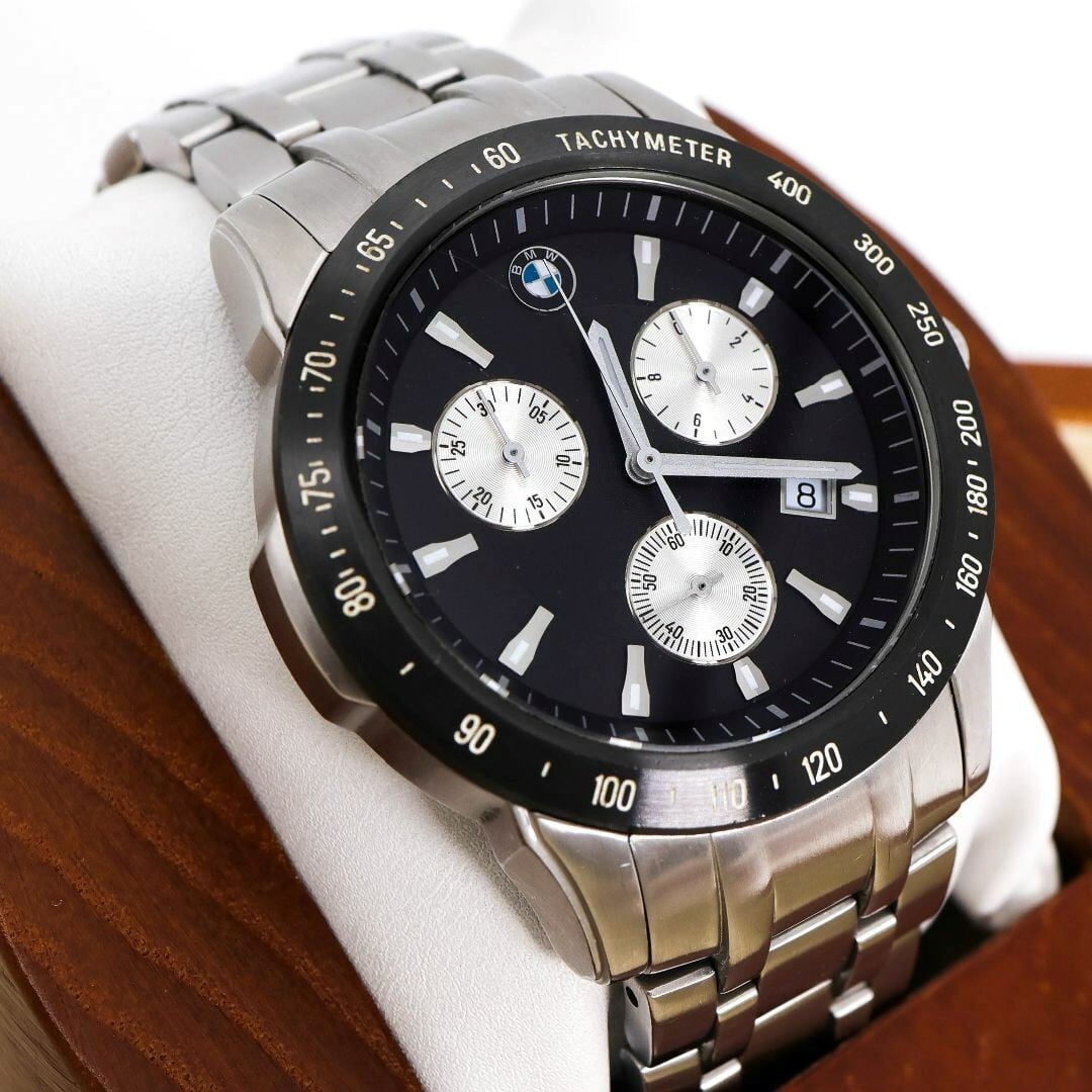 稼働 BMW 腕時計 クロノグラフ スモセコ デイト メンズ a | Like a  