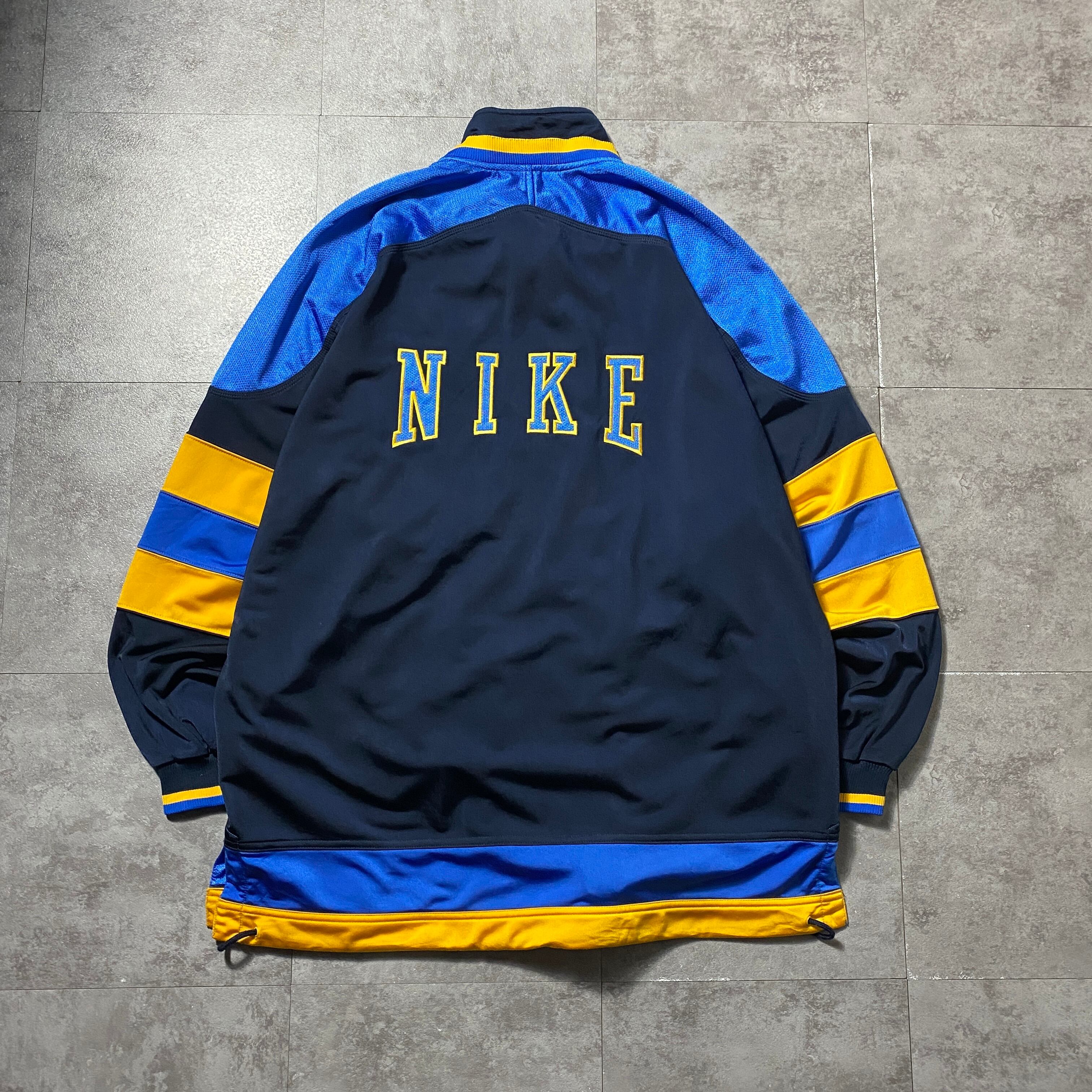 法人様価格 NIKE ナイキ ナイロンジャケット 両面刺繍 黒 青 白 L