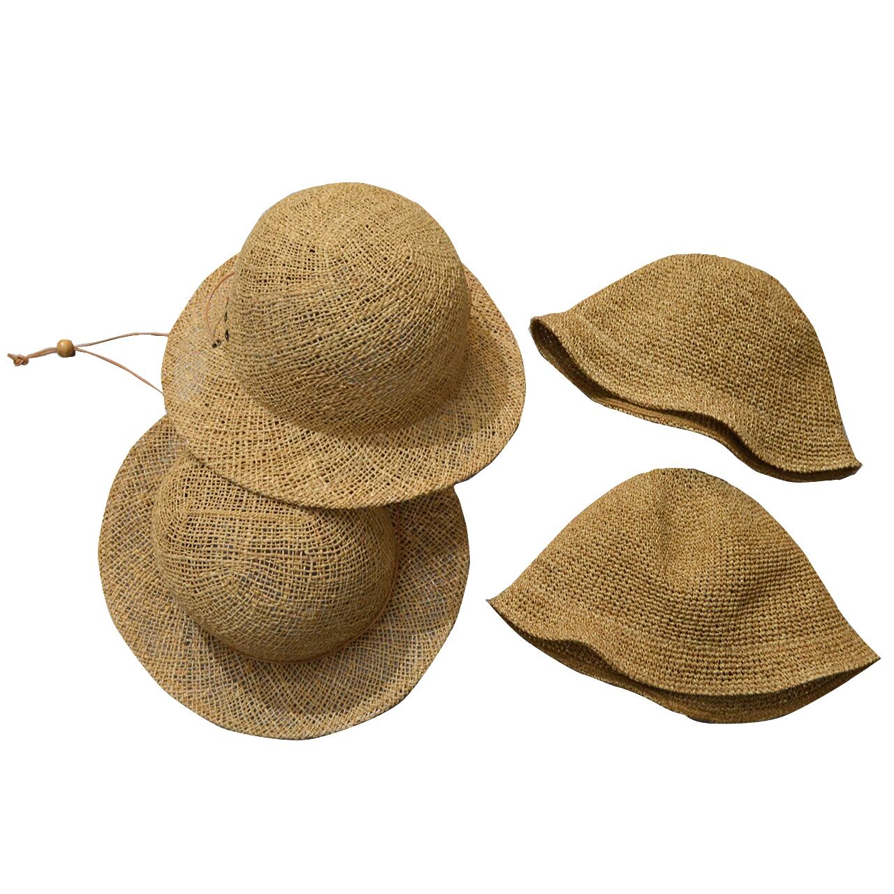 NOROLL \"DETOURS RAFIAH HAT\" 麦わら帽子 NOROLL / DETOURS RAFFIA HAT -BROWN- | THE NEWAGE CLUB