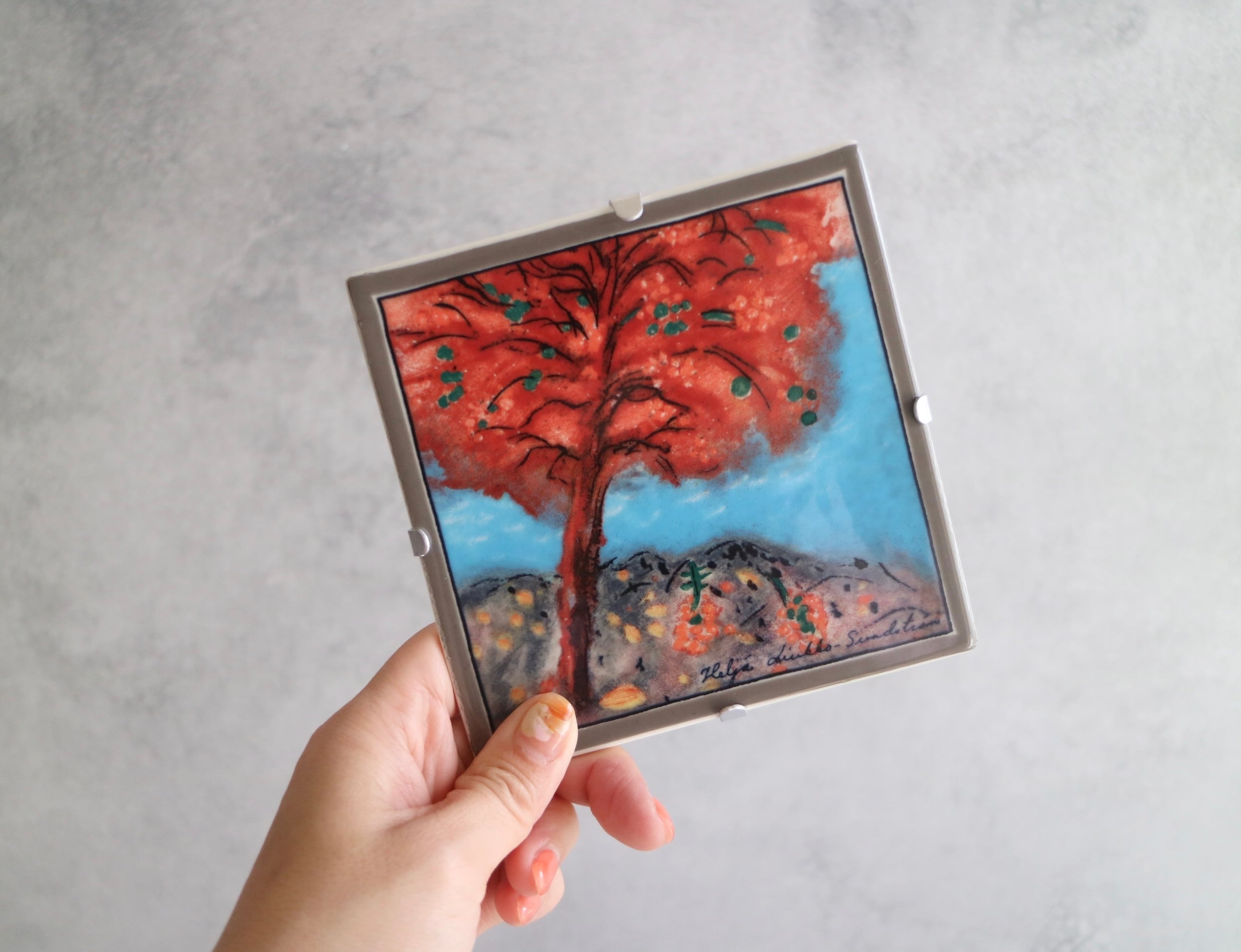 ARABIA / Helja ヘルヤ/ ウォールプレート Hehkuva syksy No.5921