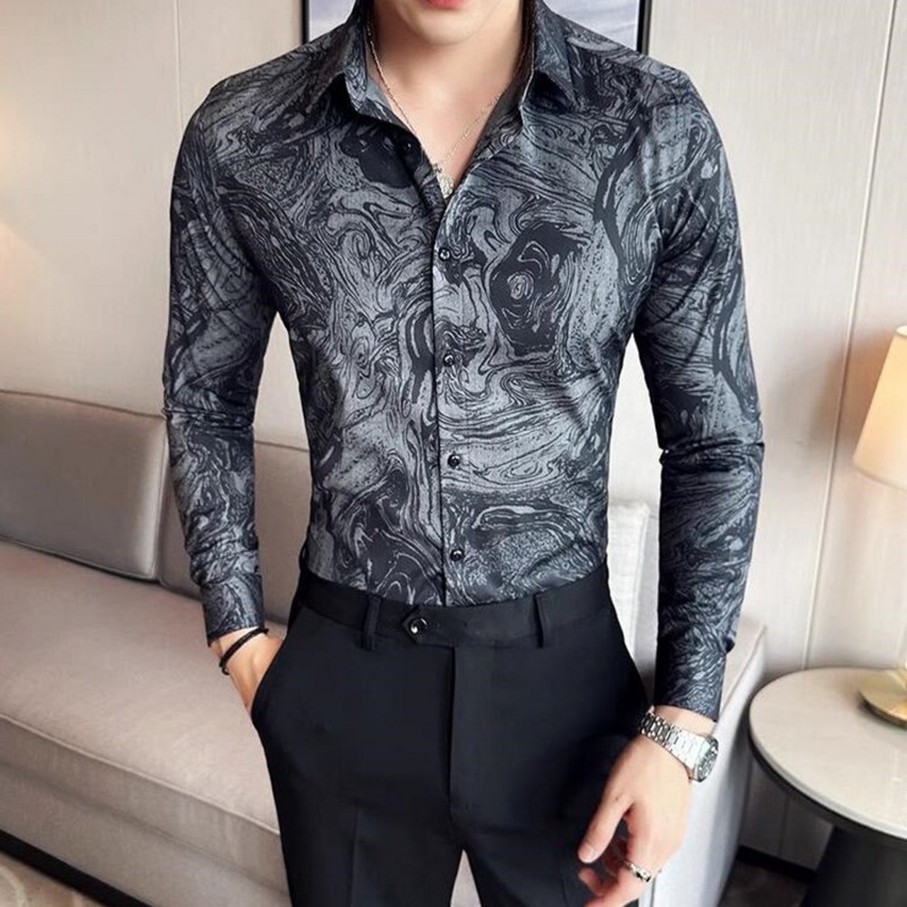 printed shirt tops 00253