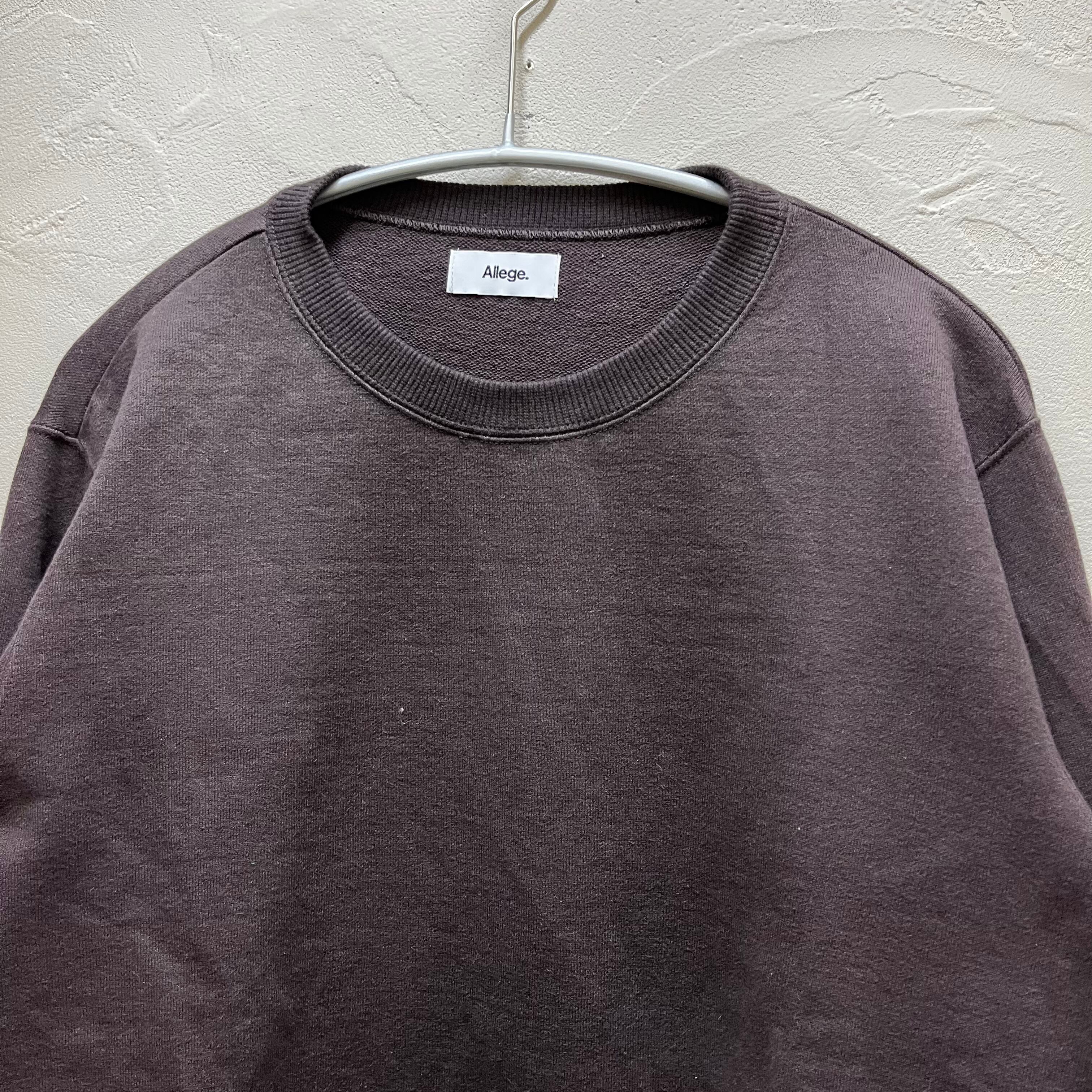 Allege アレッジ 23AW Tight Sweatshirt スウェット トレーナー 無地  