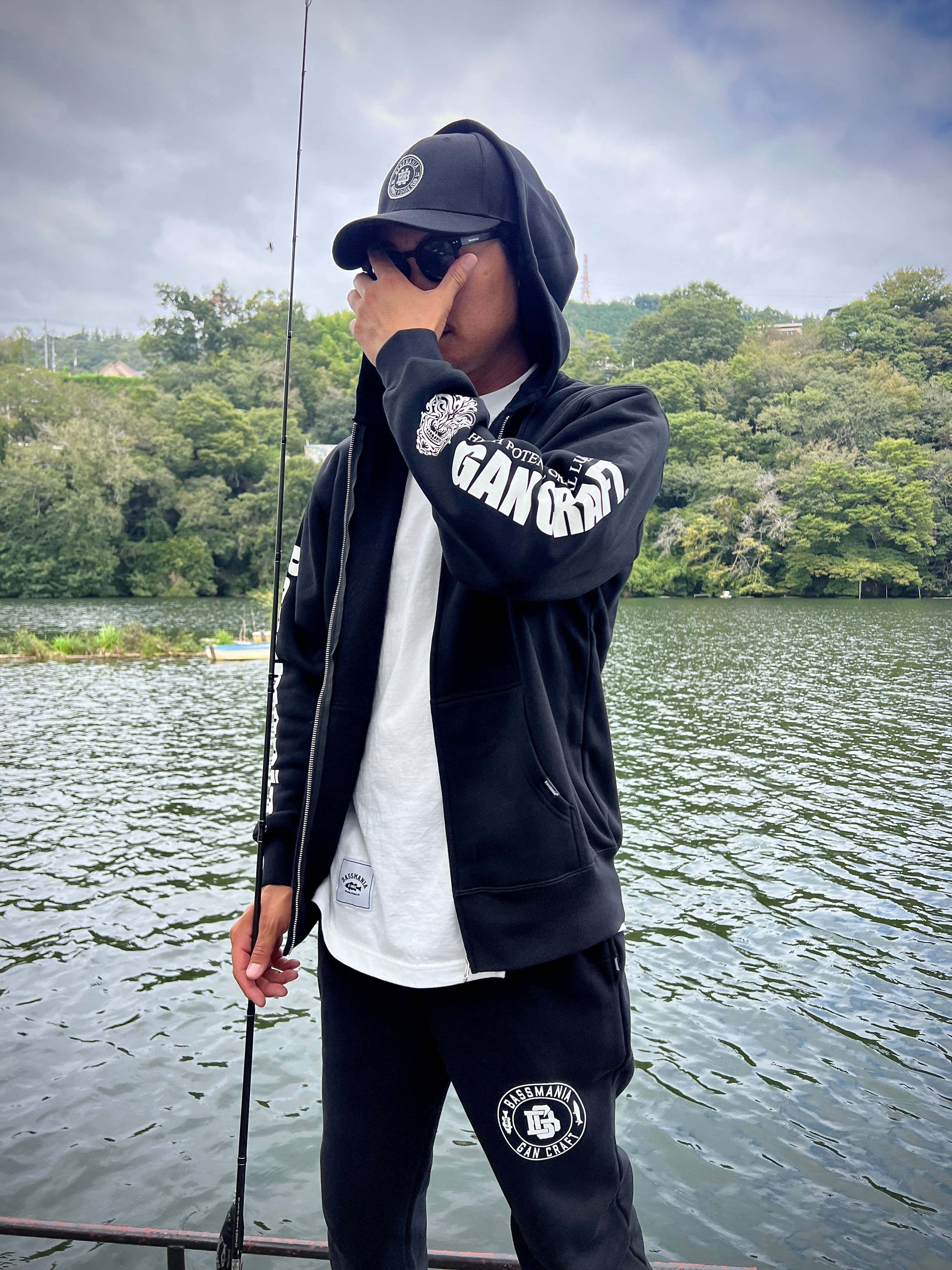 GANCRAFT×BASSMANIA】GANMANIA Sweat Zip parka ［BLK］［LIMITED