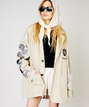 パッチ&レースコットンジャケット (IVORY) CQ-48013