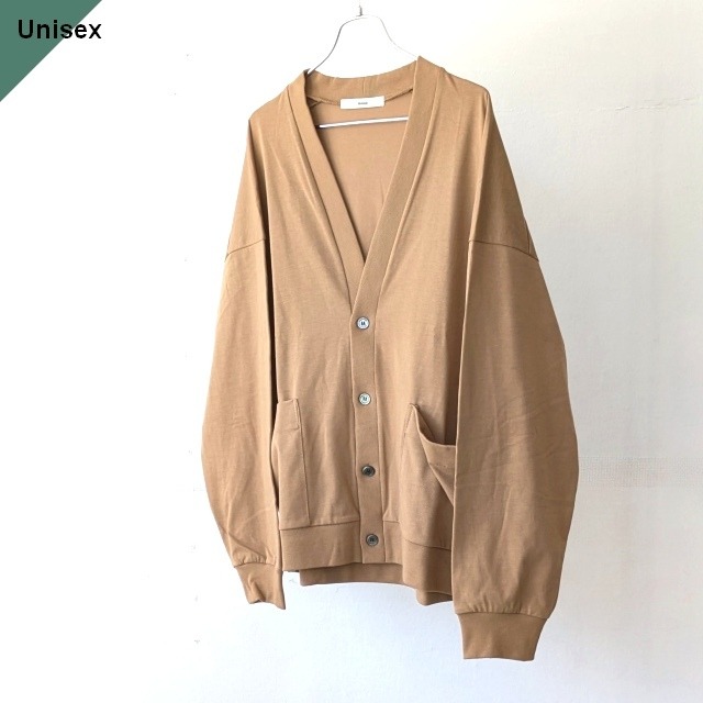 【26AW】amne　 TWISTED JERSEY Cardigan　（Camel）
