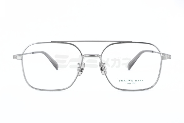 TOKIWA メガネ T-1978 Col.SG-2 ツーブリッジ スクエア クラシカル 眼鏡 おしゃれ ブランド トキワメイド 鯖江 日本製 正規品-2枚目