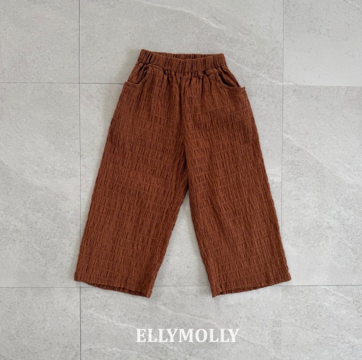 【即納】ELLYMOLLY / popcorn wide pants