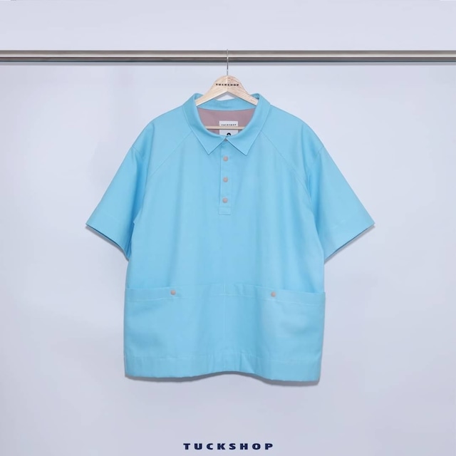 PULLOVER SHORT SLEEVE SHIRT（SKY BLUE）